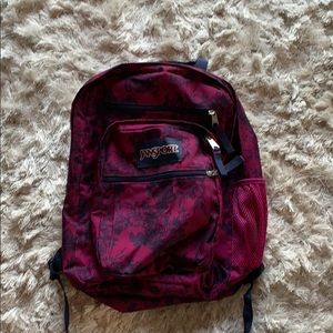 Jansport Floral Red Backpack